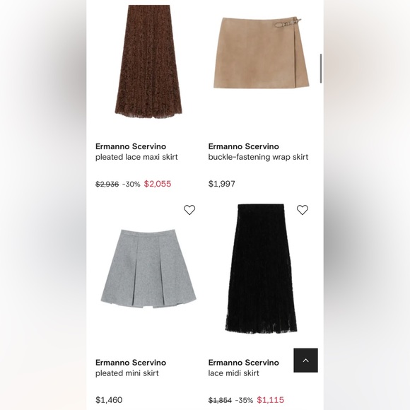 Ermanno Scervino Cotton Blend Charcoal Gray Pleated Mini Skirt- Laser Cut Detail - Picture 11 of 11